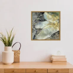 16" X 16" Abstracted Lily I By Jennifer Goldberger Framed Canvas Wall Art - Amanti Art -Home Decor GUEST 487e860a 3b68 4058 85af 899721096bbf