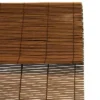 60" X 72" Outdoor Imperial Matchstick Rayon From Bamboo Cord-Free Natural Rollup Blinds Fruitwood - Radiance