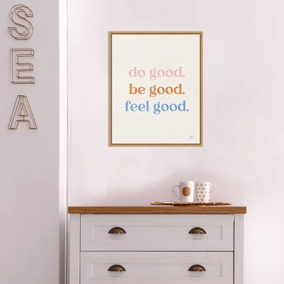 16" X 20" Do Good By Laura Marshall Framed Canvas Wall Art Light Brown - Amanti Art 6 16" X 20" Do Good By Laura Marshall Framed Canvas Wall Art Light Brown - Amanti Art - Image 6