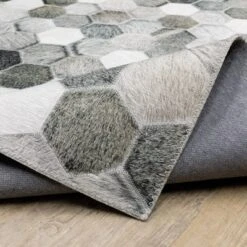 Marcel Geometric Block Animal Print Area Rug White/Gray - Captiv8e Designs -Home Decor GUEST 4988b896 2367 4365 9b1b 020faac44ba4