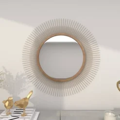 36" Metal Starburst Wall Mirror Gold - Olivia & May -Home Decor GUEST 49ee3a51 b108 4f45 bd3a 703f3d39caa5