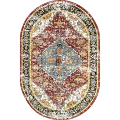 NuLOOM Indoor/Outdoor Transitional Medallion Muriel Patio Area Rug -Home Decor GUEST 4a21a8c5 4bb2 45d9 be7f 65c6b7b8b616