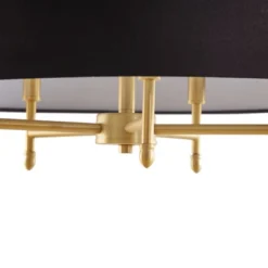 Presidio 5-Light Black Drum Shade Chandelier Gold/Black - Hampton Hill 11 Presidio 5-Light Black Drum Shade Chandelier Gold/Black - Hampton Hill -Home Decor GUEST 4b64a9af 2990 48f2 8261 b980077bc055