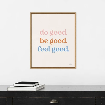 16" X 20" Do Good By Laura Marshall Framed Canvas Wall Art Light Brown - Amanti Art 5 16" X 20" Do Good By Laura Marshall Framed Canvas Wall Art Light Brown - Amanti Art - Image 5