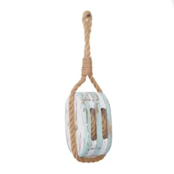 Wood Sail Boat Pulley Wall Decor Blue - Olivia & May