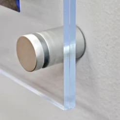 Azar Displays Floating Acrylic Wall Frame With Silver Stand Off Caps: 8.5" X 14" Graphic Size, Overall Frame Size: 12.5" X 18" -Home Decor GUEST 4e464a7f ffce 4884 bc82 1a0673105b63