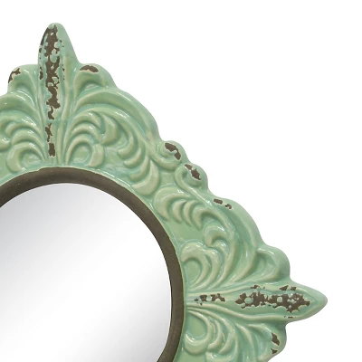 Square Pale Ocean Decorative Wall Mirror Honey Dew - CKK Home Decor 3 Square Pale Ocean Decorative Wall Mirror Honey Dew - CKK Home Decor - Image 3