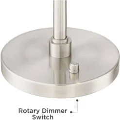 Possini Euro Design Eliptik Modern Desk Table Lamp 24 1/2" High Satin Nickel LED Swing Arm Adjustable Height For Bedroom Living Room Nightstand Office 11 Possini Euro Design Eliptik Modern Desk Table Lamp 24 1/2" High Satin Nickel LED Swing Arm Adjustable Height For Bedroom Living Room Nightstand Office -Home Decor GUEST 57f95403 f17c 44cc 98ac ed3ad7d4f9f9