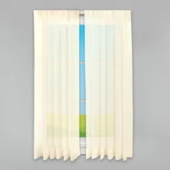 Collections Etc Sheer Splendor Rod Pocket Curtain Panel