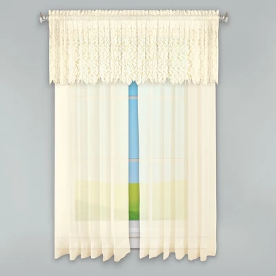 Collections Etc Sheer Splendor Rod Pocket Curtain Panel 2 Collections Etc Sheer Splendor Rod Pocket Curtain Panel - Image 2