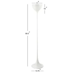 69.5" Metal Joyce Floor Lamp (Includes LED Light Bulb) White - JONATHAN Y -Home Decor GUEST 59b7e4c0 4eb2 4ef2 a223 229aabcce723
