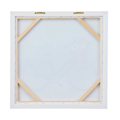 Canvas Bike Framed Wall Art With Tan Frame Multi Colored - Olivia & May 2 Canvas Bike Framed Wall Art With Tan Frame Multi Colored - Olivia & May - Image 2