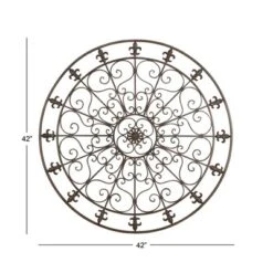 Metal Fleur De Lis Scrollwork And Wall Decor Black - Olivia & May -Home Decor GUEST 5ddc962f 6eed 42ec a325 9d17654e0c07