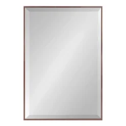 24.7" X 36.7" Rhodes Rectangle Wall Mirror Bronze - Kate & Laurel All Things Decor