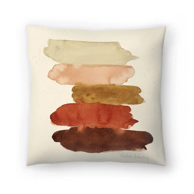 Americanflat Watercolor Swatcheds Rust Brown Throw Pillow By Pauline Stanley 4 Americanflat Watercolor Swatcheds Rust Brown Throw Pillow By Pauline Stanley - Image 4