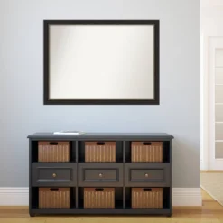 42" X 31" Non-Beveled Accent Bronze Narrow Wall Mirror - Amanti Art -Home Decor GUEST 5e977428 705f 4cbc 8521 c4a944a43181