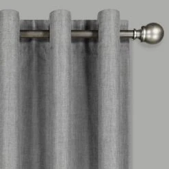 Kira Herringbone Absolute Zero Blackout Window Panel - Eclipse