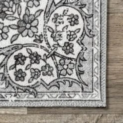 NuLOOM Ren Vintage Floral Machine Washable Area Rug -Home Decor GUEST 6066aa42 35b8 46c9 a546 33143c7492b8