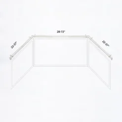 Kenney Mission 3/4" Decorative Bay Window Double Curtain Rod 16 Kenney Mission 3/4" Decorative Bay Window Double Curtain Rod -Home Decor GUEST 60e56079 30ef 460d ada9 4a185d6cc034