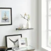 Floating Wall Shelf With Aluminum Bar - Danya B.
