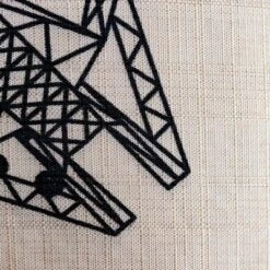 Seven20 Star Wars Decorative Throw Pillow | Millennium Falcon Pattern | 20 X 20 Inches -Home Decor GUEST 6331986e 4ec3 4813 ad23 52dd43f89501