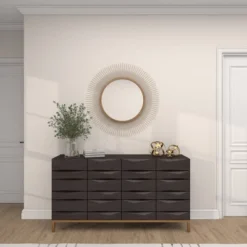 36" Metal Starburst Wall Mirror Gold - Olivia & May -Home Decor GUEST 63787054 7aa4 4748 a78d 632ae0b739b5