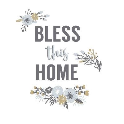 Bless This Home Floral Quote Peel And Stick Wall Decal - RoomMates 3 Bless This Home Floral Quote Peel And Stick Wall Decal - RoomMates - Image 3