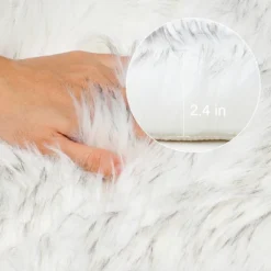 PiccoCasa Bedroom Double Heart Shaped Soft Faux Sheepskin Fur Plush Area Rugs Floor Mat 1 Pc -Home Decor GUEST 65cc3da0 2e06 429e 8085 91a3b6ab86eb