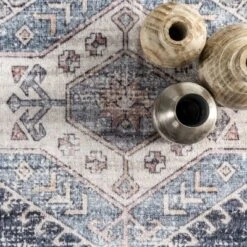 NuLOOM Drina Distressed Machine Washable Area Rug -Home Decor GUEST 65f7c04e f443 42a1 bfcd cac35d62219e