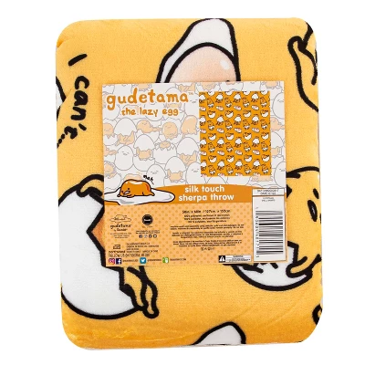 The Northwest Company Sanrio Gudetama Shell Shorts Silk-Touch Throw Blanket | 50 X 60 Inches 3 The Northwest Company Sanrio Gudetama Shell Shorts Silk-Touch Throw Blanket | 50 X 60 Inches - Image 3