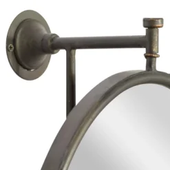 Industrial Wood Oval Shaped Wall Mirror - Olivia & May -Home Decor GUEST 693074c9 2582 4020 ab42 e397058b852b