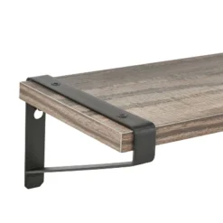 3pc Capri Wall Shelf Set With Brackets Black/Rustic - Danya B. 9 3pc Capri Wall Shelf Set With Brackets Black/Rustic - Danya B. -Home Decor GUEST 6a22fcd6 a787 4181 9bf9 40cc79e72524