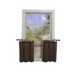 Versailles Home Fashions 2pk Rayon From Bamboo Curtain Tiers - Brown 5 Versailles Home Fashions 2pk Rayon From Bamboo Curtain Tiers - Brown -Home Decor GUEST 6a2ea7d9 6982 4a42 96b4 c70a4c0ebeb2