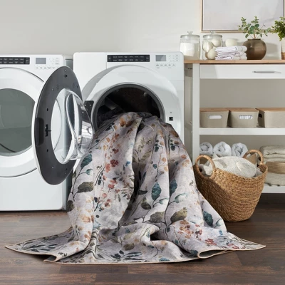 Nourison Washables Contemporary Floral Indoor Non-Skid Area Rug 6 Nourison Washables Contemporary Floral Indoor Non-Skid Area Rug - Image 6