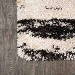 Nova Modern Bold Strie' Shag Area Rug - JONATHAN Y -Home Decor GUEST 7218db13 2784 4711 8675 8b22f200838b