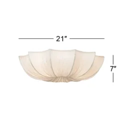Possini Euro Design Planetarium Modern Ceiling Light Flush Mount Fixture 21" Wide Chrome 3-Light Ivory Fabric Scalloped Bowl For Bedroom Living Room 15 Possini Euro Design Planetarium Modern Ceiling Light Flush Mount Fixture 21" Wide Chrome 3-Light Ivory Fabric Scalloped Bowl For Bedroom Living Room -Home Decor GUEST 72a126fd 1741 41cd bcaa 8b9cea2d2c00