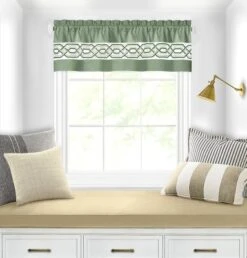 Kate Aurora Pacifico Rod Pocket Embroidered Window Valance -Home Decor GUEST 750710ea c2e3 45c1 8ffc c4b1103b322d