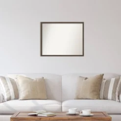 29" X 23" Non-Beveled Hardwood Wedge Mocha Wood Wall Mirror - Amanti Art -Home Decor GUEST 791c437d 3f28 466c b670 2480d5e3eace