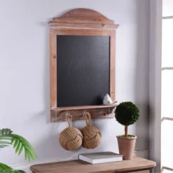 Multi-Functional Wall Memo Board With Chalkboard And Hanging Storage Brown - StyleCraft -Home Decor GUEST 7a3ae6a1 a726 40de 9e7f 342a2b53d6fc
