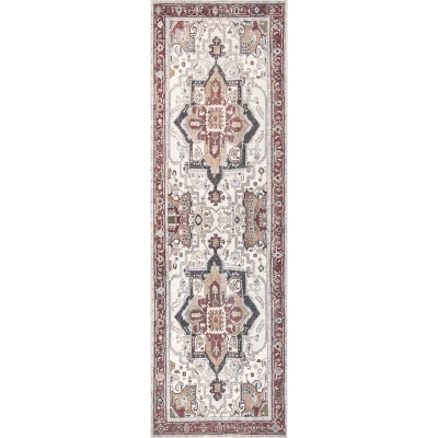 NuLOOM Miley Machine Washable Traditional Medallion Area Rug 11 NuLOOM Miley Machine Washable Traditional Medallion Area Rug - Image 11