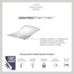 Exclusive Home Acadia 100% Blackout Roman Shade, 23"x64", Aqua 8 Exclusive Home Acadia 100% Blackout Roman Shade, 23"x64", Aqua -Home Decor GUEST 7afd391a 0f62 40ba 9959 6ad4da78fcb3