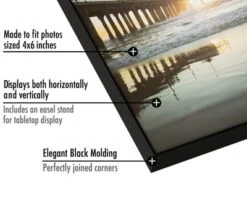 Americanflat Front Loading Picture Frame With Tempered Shatter-resistant Glass - Available In A Variety Of Sizes -Home Decor GUEST 7d1d22ca 4ea5 4f14 91ff 032a2346227e