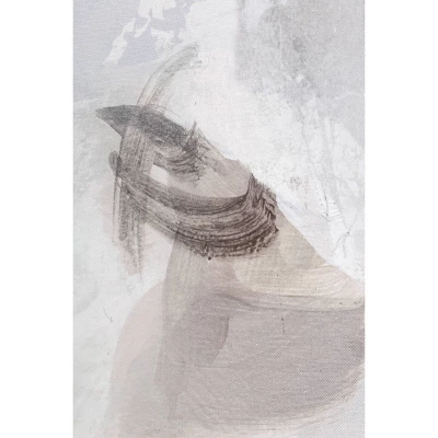 58" X 38" Tonal Abstract Framed Canvas - Threshold™ Designed With Studio McGee 2 58" X 38" Tonal Abstract Framed Canvas - Threshold™ Designed With Studio McGee - Image 2