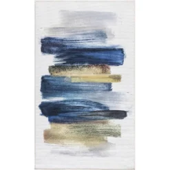 Nourison Washables Abstract Brushstroke Indoor Non-Skid Area Rug -Home Decor GUEST 7ff5c9d4 fdc1 48be b95e e234ea5b953d