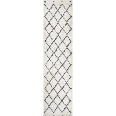 Cami Moroccan Style Diamond Shag Area Rug - JONATHAN Y 1 Cami Moroccan Style Diamond Shag Area Rug - JONATHAN Y
