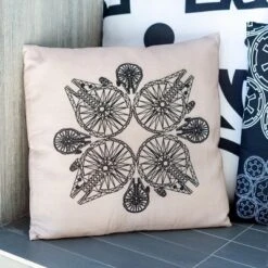 Seven20 Star Wars Decorative Throw Pillow | Millennium Falcon Pattern | 20 X 20 Inches -Home Decor GUEST 823f6654 9a2a 442e aa24 f33b63701284