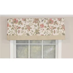 Gianna Banded 3in Rod Pocket Contrast Bottom Banding Valance 50in X 16in By RLF Home 10 Gianna Banded 3in Rod Pocket Contrast Bottom Banding Valance 50in X 16in By RLF Home -Home Decor GUEST 8356b445 907b 4c69 b875 05da79399c2e