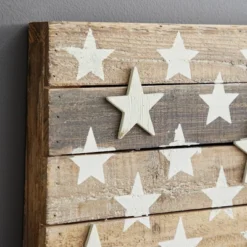 Wood American Flag Handmade Wall Decor Dark Brown - Olivia & May -Home Decor GUEST 842ffdc6 b547 486c 9e48 86889185ab4f