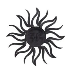 Metal Sunburst Wall Decor With Distressed Copper Like Finish Brass - Olivia & May -Home Decor GUEST 84525bc2 0d30 4de8 bf40 d70df0d43975