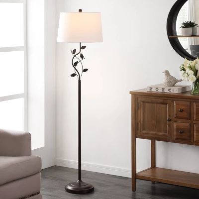 Rudy Iron Floor Lamp (Includes LED Light Bulb) Black - Safavieh 3 Rudy Iron Floor Lamp (Includes LED Light Bulb) Black - Safavieh - Image 3